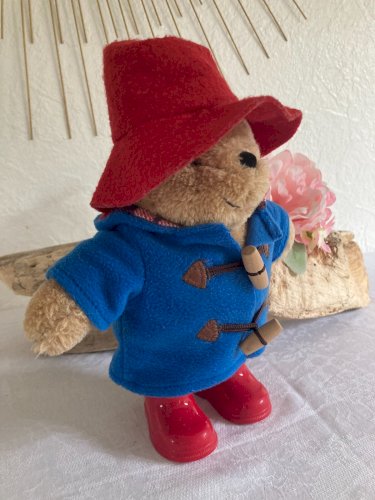 525⚜️ Peluche Doudou Nounours Ours Paddington Bear Hauteur 25 Cm Debout