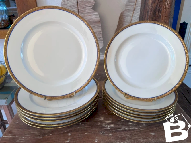 6 + 6 assiettes porcelaine de Limoges