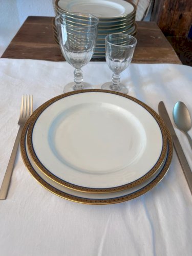 6 + 6 assiettes porcelaine de Limoges