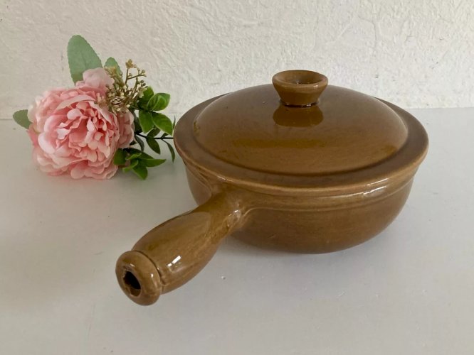 6⚜️ Ancien Caquelon Casserole à la Bourguignonne 17 Made In France Vintage