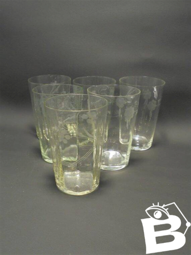6 anciens verres