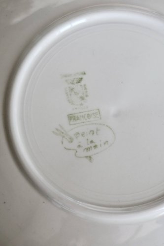 6 assiettes à desert antiques modèle Françoise – Sarreguemines Digoin