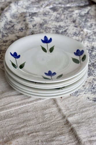 6 assiettes à desert antiques modèle Françoise – Sarreguemines Digoin