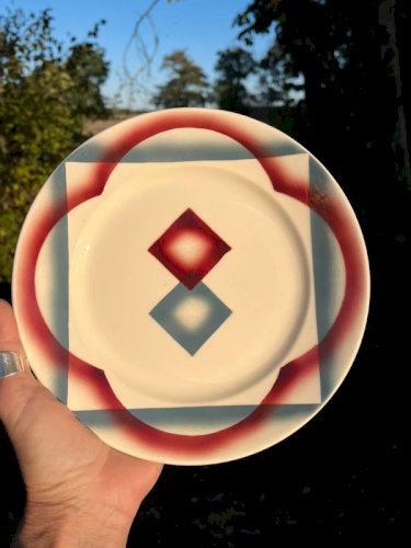 6 assiettes à dessert Badonviller modèle Sumatra