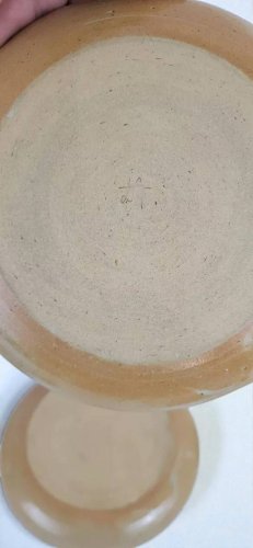 6 assiettes à dessert en grès Poterie Auger