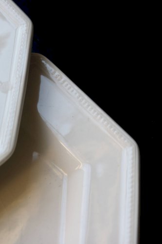 6 assiettes à dessert plates vintage octogonale perlées - Johnson Brothers