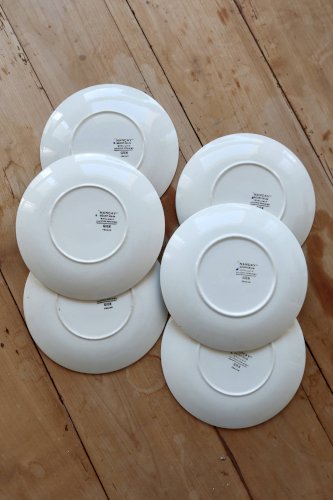 6 assiettes à dessert vintage faïence de Gien série Nancay