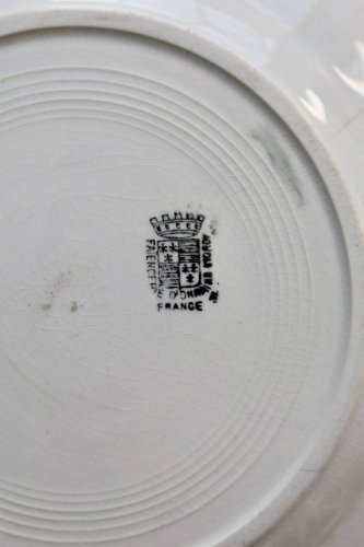 6 assiettes à dessert vintage – Faïence d’Onnaing