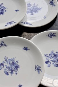 6 vintage dessert plates – Baudour porcelain