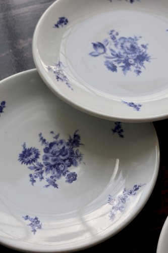 6 assiettes à dessert vintage – Porcelaine de Baudour