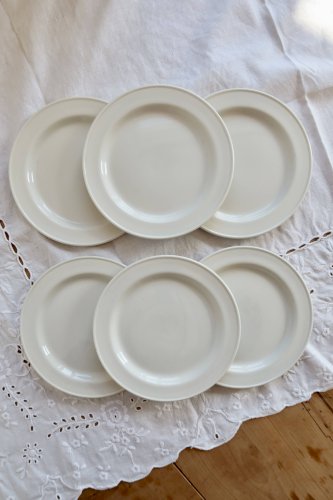 6 assiettes à dessert vintage porcelaine Steelite – Made in England