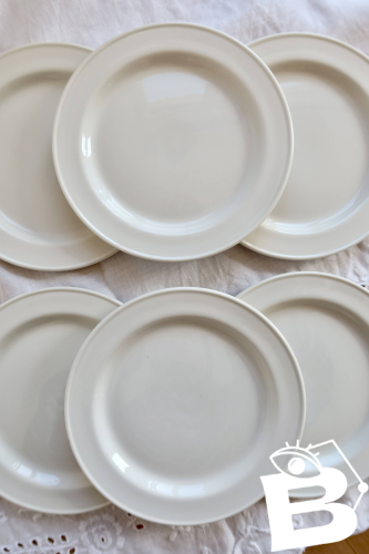 6 assiettes à dessert vintage porcelaine Steelite – Made in England