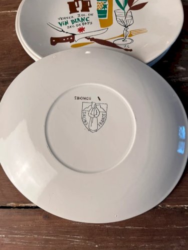 6 assiettes à fondue Salins modèle Thonon