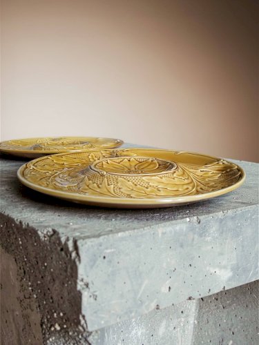 6 assiettes artichaut Barbotine Gien