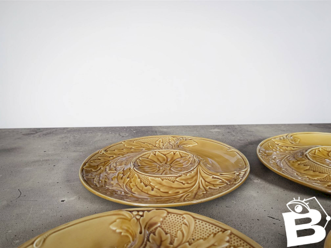 6 assiettes artichaut Barbotine Gien