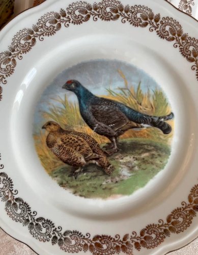 6 assiettes « chasse » Porcelaine de Limoges