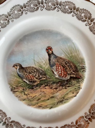 6 assiettes « chasse » Porcelaine de Limoges