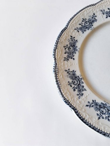6 assiettes creuses Badonviller modèle Richelieu