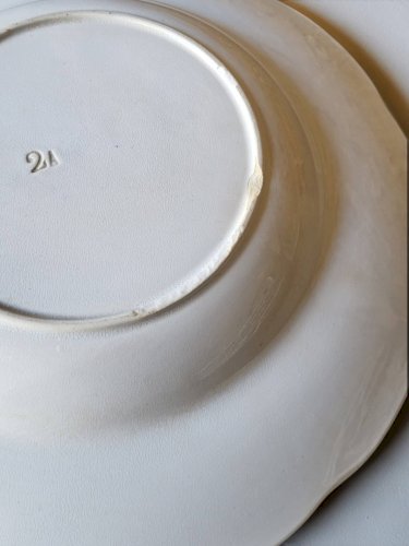 6 assiettes creuses Badonviller modèle Richelieu