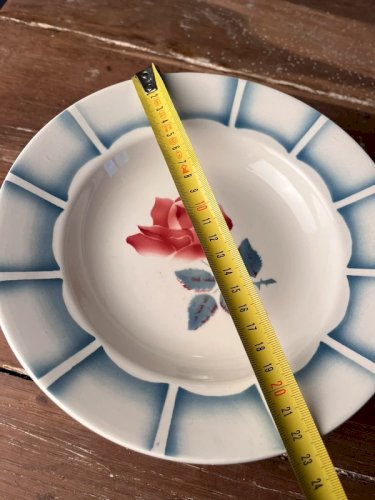 6 assiettes creuses Digoin Sarreguemines modèle Dauphin