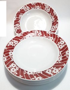 6 assiettes creuses L’Amandinoise (374-1)