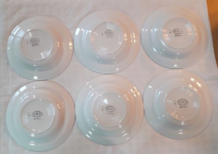 6 assiettes creuses L’Amandinoise (374-2)