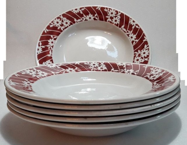 6 assiettes creuses L’Amandinoise (374-3)