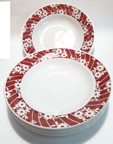 6 assiettes creuses L’Amandinoise (374-1)