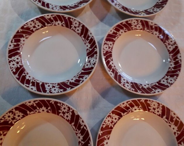 6 assiettes creuses L’Amandinoise (374-3)