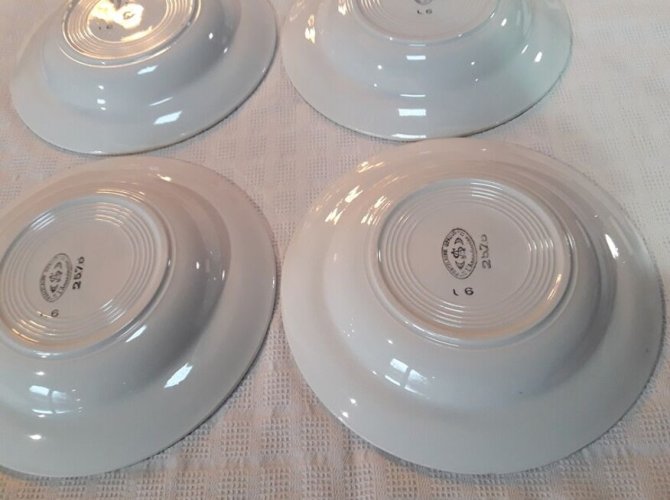 6 assiettes creuses L’Amandinoise (374-2)