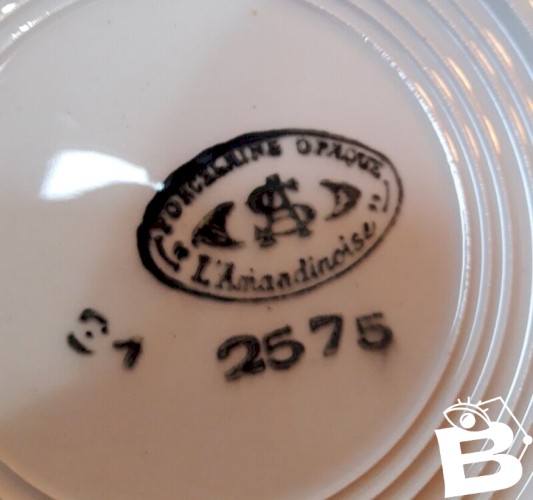 6 assiettes creuses L’Amandinoise (374-1)