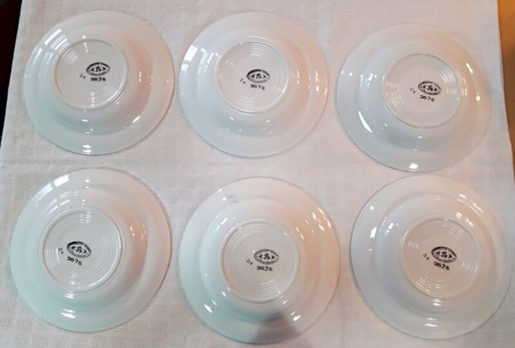 6 assiettes creuses L’Amandinoise (374-1)