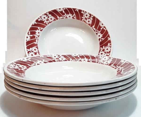 6 assiettes creuses L’Amandinoise (374-2)