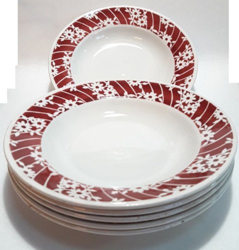 6 assiettes creuses L’Amandinoise (374-2)