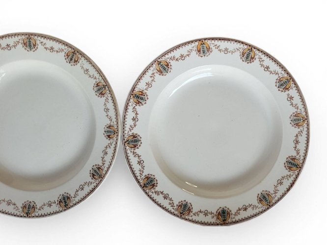 6 assiettes creuses Léon Graves Clairefontaine