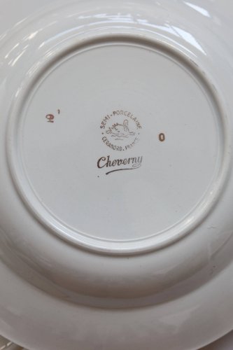 6 assiettes creuses vintage Céranord France « Cheverny » - Motif fleuri