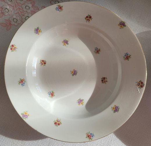 6 assiettes creuses vintage de Digoin Sarreguemines décor floral