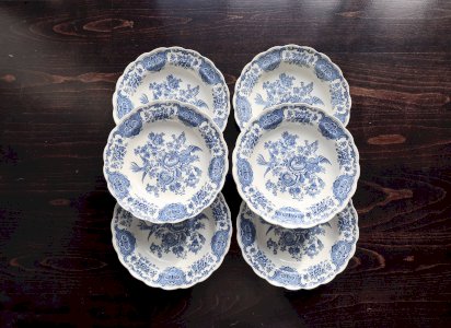 6 assiettes creuses vintage Ridgway modèle “Windsor”