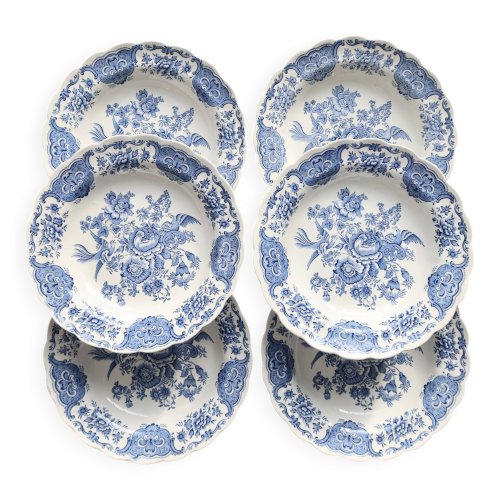 6 assiettes creuses vintage Ridgway modèle “Windsor”