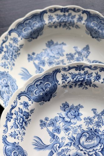 6 assiettes creuses vintage Ridgway modèle “Windsor”