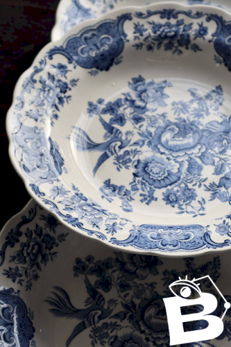 6 assiettes creuses vintage Ridgway modèle “Windsor”