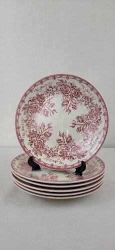 6 assiettes en faïence de Sarreguemines