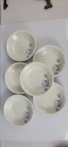 6 Assiettes en faïence de Sarreguemines