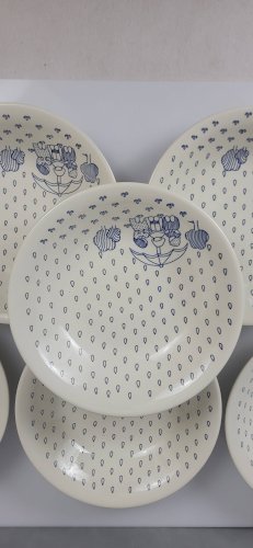 6 Assiettes en faïence de Sarreguemines