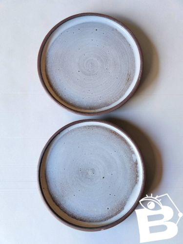 6 assiettes en grès de Ratilly / J&N Pierlot / Puisaye