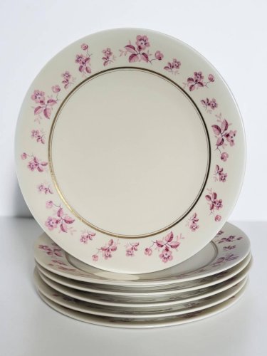 6 assiettes en porcelaine de Limoges - Raynaud & Cie