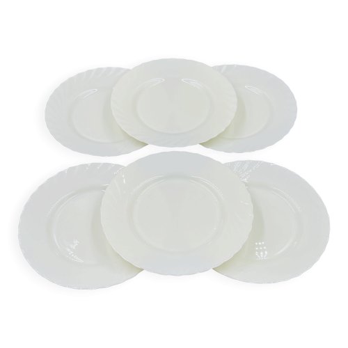 6 Assiettes Plates Arcopal Trianon