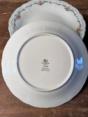 6 assiettes plates Hutschenreuther modèle Isabelle