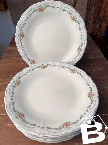 6 assiettes plates Hutschenreuther modèle Isabelle