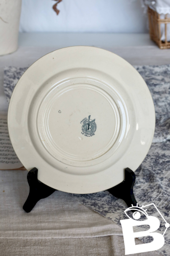 6 assiettes plates Moulin des Loups Lavallière